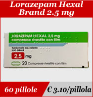 Lorazepam Hexal 2.5mg